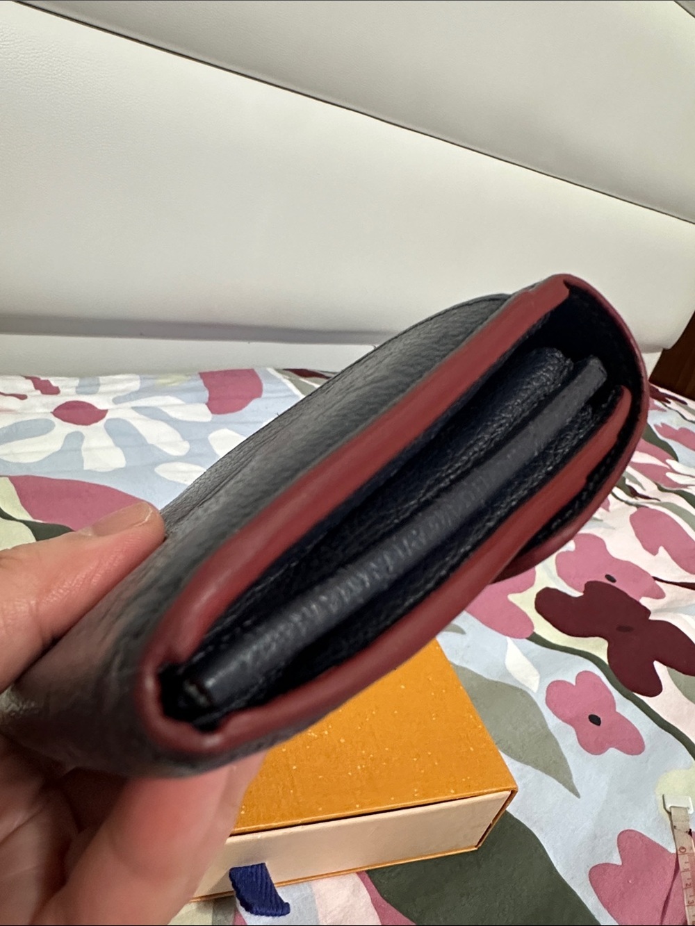 Louis Vuitton Navy Blue Emprente Leather Wallet - Picture 9 of 15